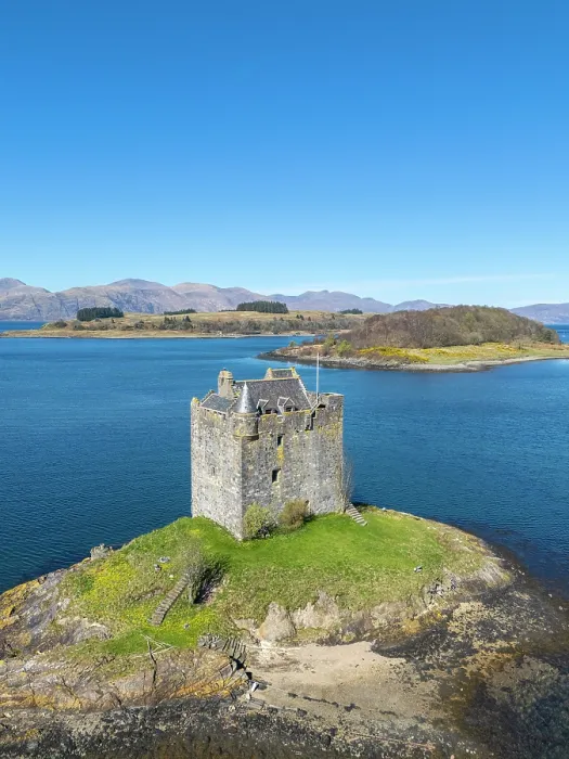 Framed Print : Castle Stalker, Loch Laich, Port Appin, Scotland, UK