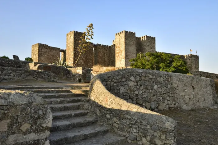 Framed Print : The castle of Trujillo dating back to the 9th-12th centuries stands at the highest Framed Print : The castle of Trujillo dating back to the 9th-12th centuries stands at the highest