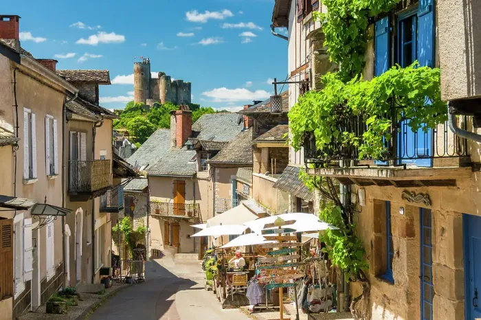 Framed Print : Castle & Village of Najac, Aveyron, Occitanie, France Framed Print : Castle & Village of Najac, Aveyron, Occitanie, France