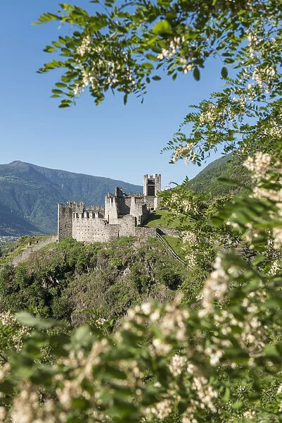 The Castle Visconti Venosta of Grosio, Province of Sondrio, Valtellina, Europe