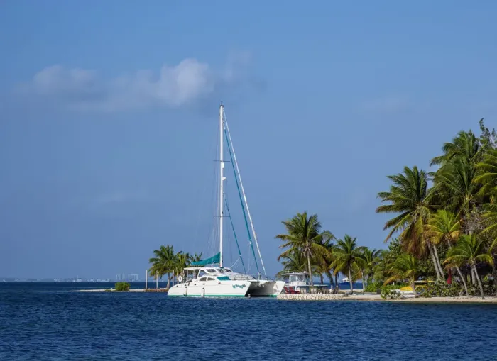 Framed Print : Catamaran at North Side, Grand Cayman, Cayman Islands Framed Print : Catamaran at North Side, Grand Cayman, Cayman Islands