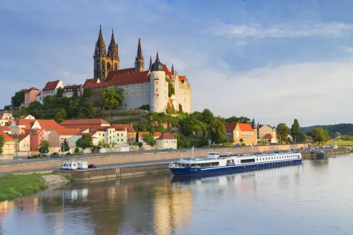 Framed Print : Cathedral, Albrechtsburg and River Elbe, Meissen, Saxony, Germany Framed Print : Cathedral, Albrechtsburg and River Elbe, Meissen, Saxony, Germany