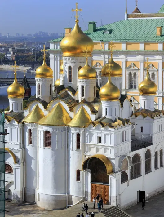 Framed Print : Cathedral of the Annunciation (1489), view from Ivan the Great bell tower, Moscow Kremlin Framed Print : Cathedral of the Annunciation (1489), view from Ivan the Great bell tower, Moscow Kremlin