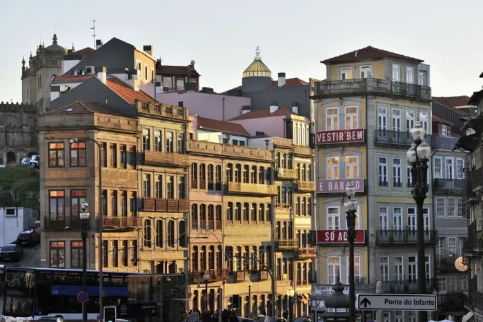 Framed Print : The Cathedral district at dusk. Oporto, Portugal Framed Print : The Cathedral district at dusk. Oporto, Portugal