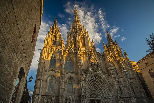 The Cathedral of the Holy Cross and Saint Eulalia, Barcelona, Catalonia, Spain