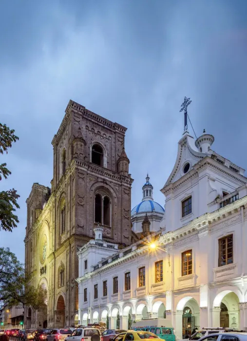 Framed Print : Cathedral of the Immaculate Conception and San Luis Seminary at twilight, Calderon Park Framed Print : Cathedral of the Immaculate Conception and San Luis Seminary at twilight, Calderon Park