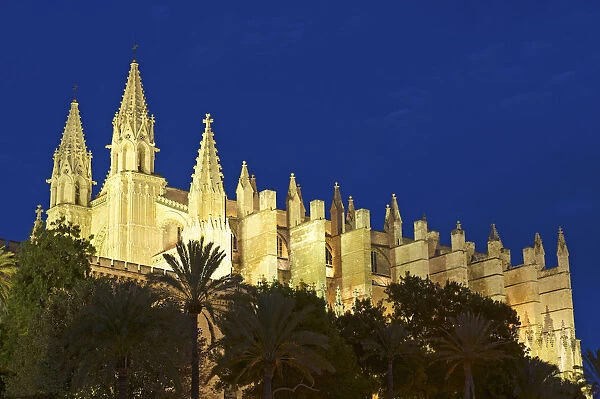 Cathedral La Seu, Palma de Mallorca, Majorca Balearics, Spain