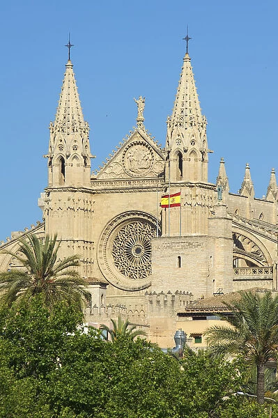 Cathedral La Seu in Palma de Mallorca, Majorca, Balearics, Spain