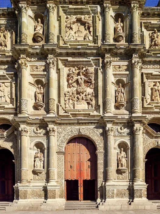 Framed Print : Cathedral of Our Lady of the Assumption, main entrance, Oaxaca de Juarez, Oaxaca State, Mexico Framed Print : Cathedral of Our Lady of the Assumption, main entrance, Oaxaca de Juarez, Oaxaca State, Mexico