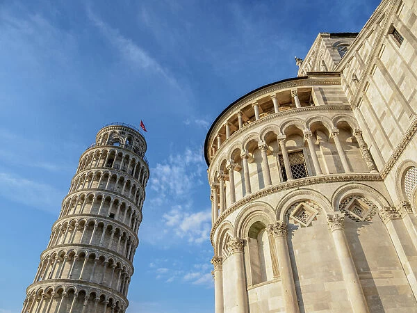 Cathedral and Leaning Tower, Piazza dei Miracoli, Pisa, Tuscany, Italy