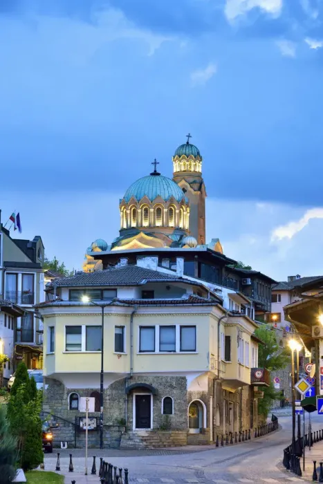 Framed Print : Cathedral of the Nativity of the Blessed Virgin at dusk. Veliko Tarnovo, Bulgaria Framed Print : Cathedral of the Nativity of the Blessed Virgin at dusk. Veliko Tarnovo, Bulgaria