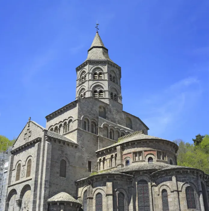 Framed Print : Cathedral of Notre-Dame, Orcival, Auvergne, France Framed Print : Cathedral of Notre-Dame, Orcival, Auvergne, France