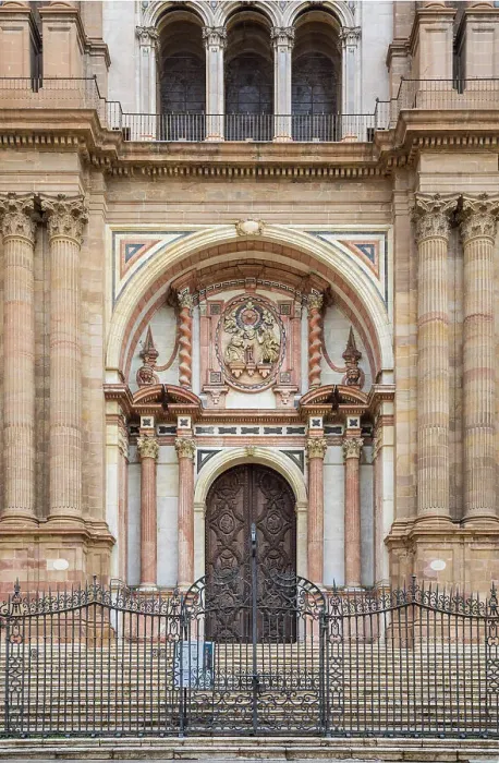 Framed Print : Cathedral, Plaza del Obispo, Malaga City, Andalusia, Spain