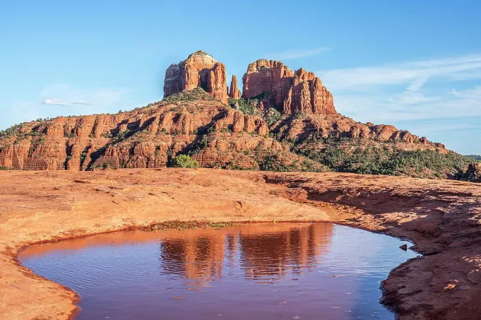 Framed Print : Cathedral Rock seen from Secret Slickrock, Sedona, Arizona, USA Framed Print : Cathedral Rock seen from Secret Slickrock, Sedona, Arizona, USA