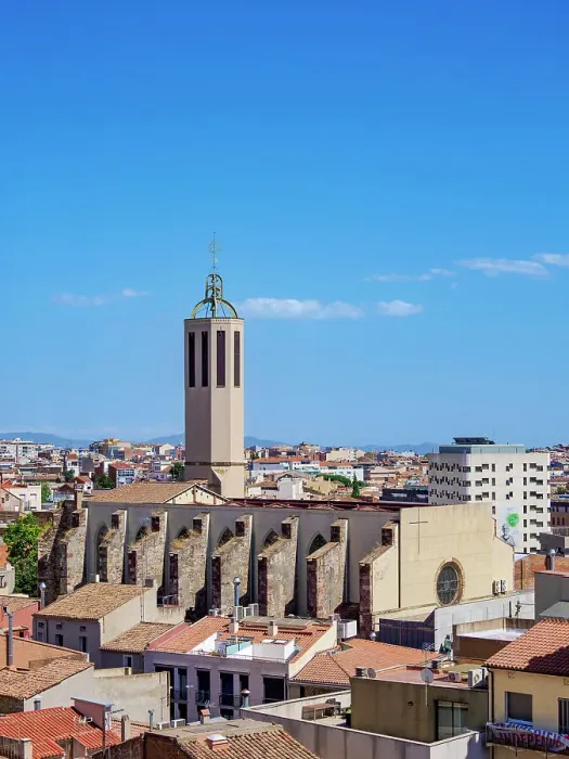 Framed Print : Cathedral of Sant Esperit, elevated view, Terrassa, Catalonia, Spain Framed Print : Cathedral of Sant Esperit, elevated view, Terrassa, Catalonia, Spain