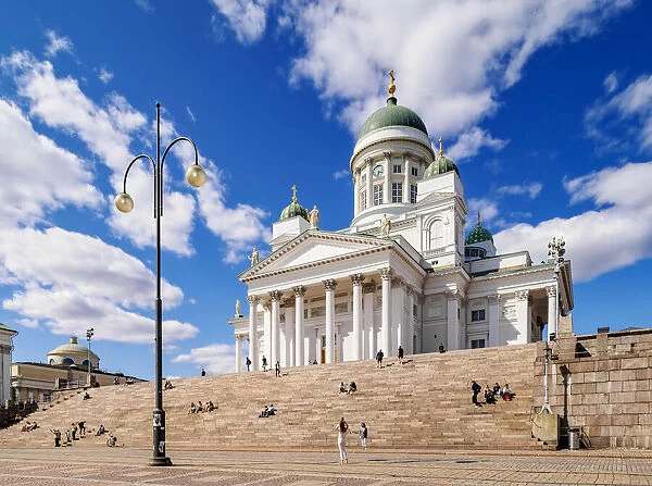 Cathedral at the Senate Square, Helsinki, Uusimaa County, Finland