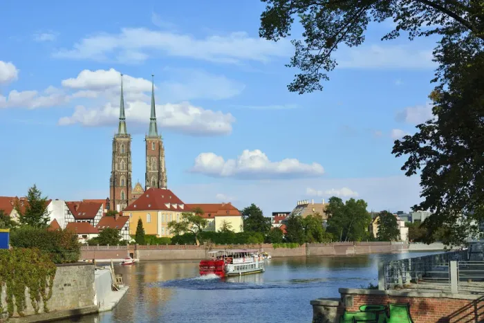 Framed Print : The Cathedral of St. John the Baptist and the Oder river at Ostrow Tumski. Wroclaw Framed Print : The Cathedral of St. John the Baptist and the Oder river at Ostrow Tumski. Wroclaw