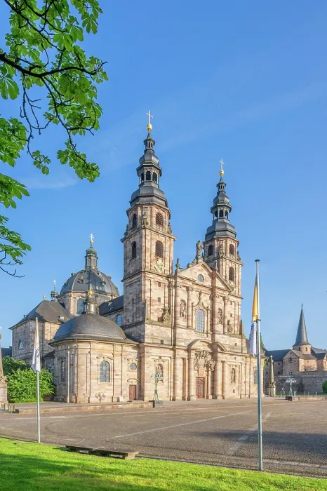Framed Print : Cathedral St. Salvator in the morning light, Fulda, Hesse, Germany