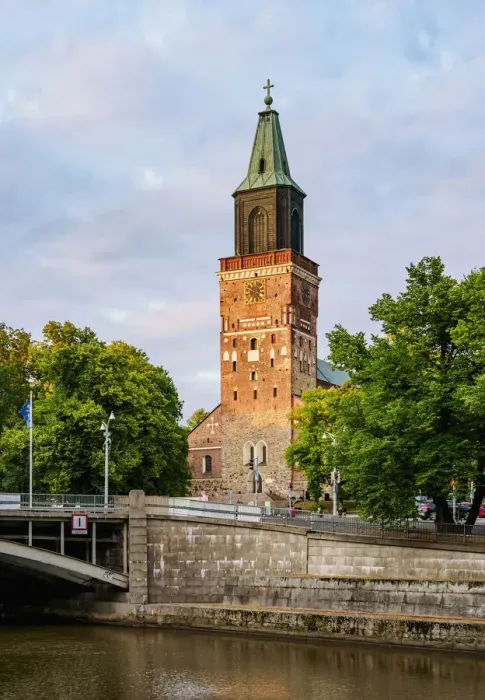 Framed Print : Cathedral at sunset, Turku, Finland Framed Print : Cathedral at sunset, Turku, Finland