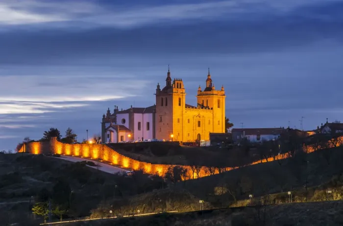 Framed Print : The Cathedral of the walled city of Miranda do Douro at dusk. Tras-os-Montes, Portugal Framed Print : The Cathedral of the walled city of Miranda do Douro at dusk. Tras-os-Montes, Portugal