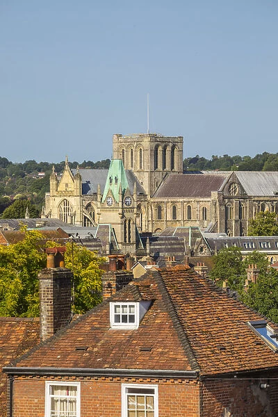 Catherdral and skyline of Winchester, Hampshire, England, UK