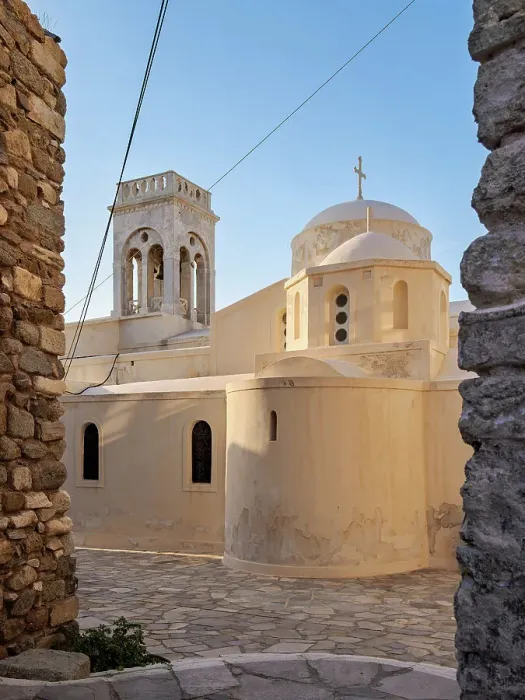 Framed Print : Catholic Cathedral of the Presentation of the Lord, Chora, Naxos City, Naxos Island, Cyclades, Greece