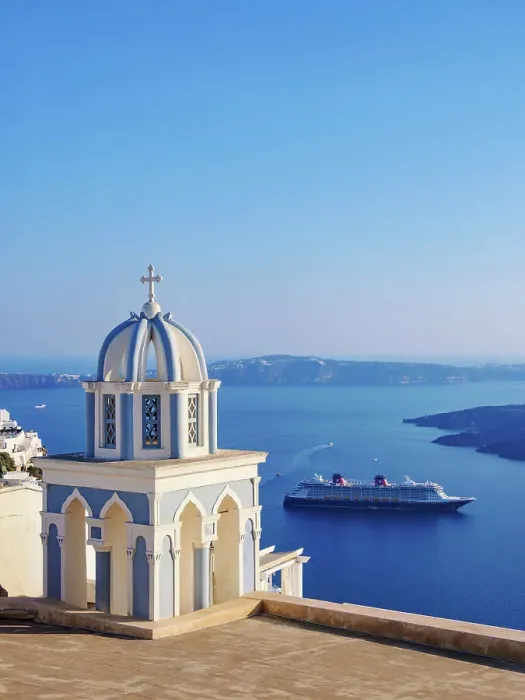 Framed Print : Catholic Church of Saint Mark the Evangelist, Fira, Santorini or Thira Island, Cyclades, Greece Framed Print : Catholic Church of Saint Mark the Evangelist, Fira, Santorini or Thira Island, Cyclades, Greece
