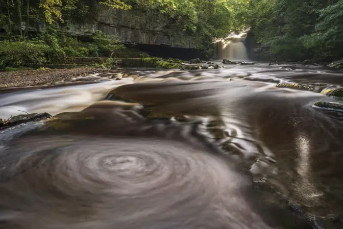 Framed Print : Cauldron Falls at West Burton in the Yorkshire Dales National Park, Yorkshire, England. Autumn (October) 2021 Framed Print : Cauldron Falls at West Burton in the Yorkshire Dales National Park, Yorkshire, England. Autumn (October) 2021