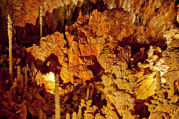 Cave Stalagmites, Grand Site de l Aven d Orgac, France