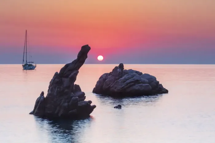 Framed Print : Cefalu, Sicily. Sun rising beyond the rock formations at Kalura beach near Cefalu Framed Print : Cefalu, Sicily. Sun rising beyond the rock formations at Kalura beach near Cefalu