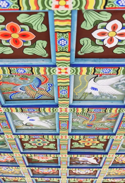 Framed Print : Ceiling at Bongeunsa temple, Gangnam, Seoul, South Korea Framed Print : Ceiling at Bongeunsa temple, Gangnam, Seoul, South Korea