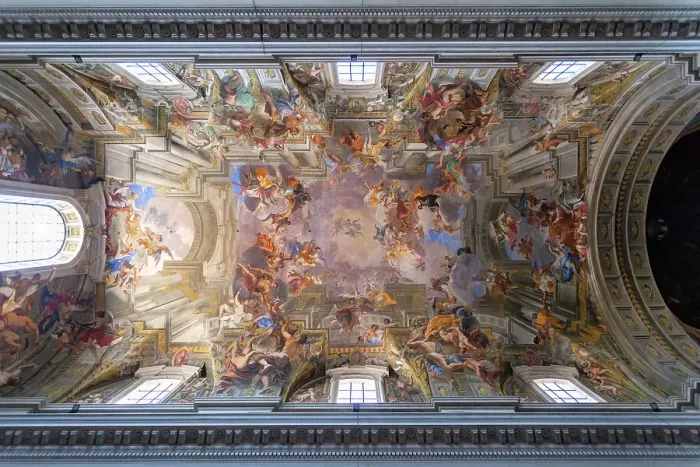 Framed Print : Ceiling fresco of the Church of the Gesu (Chiesa del Gesu), Rome, Lazio, Italy Framed Print : Ceiling fresco of the Church of the Gesu (Chiesa del Gesu), Rome, Lazio, Italy