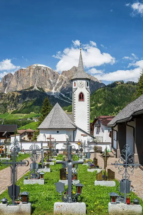 Framed Print : Cemetery, Corvara, Alto Adige-South Tyrol, Italy Framed Print : Cemetery, Corvara, Alto Adige-South Tyrol, Italy
