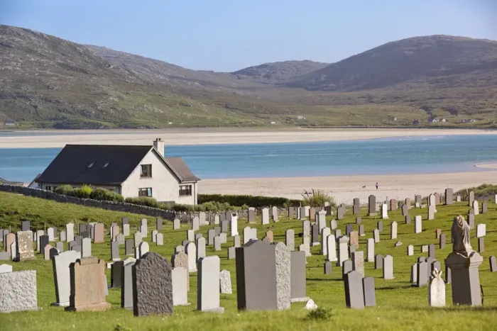 Framed Print : cemetery in front of Luskentyre beach, Isle of Harris, western scotland, United Kingdom Framed Print : cemetery in front of Luskentyre beach, Isle of Harris, western scotland, United Kingdom