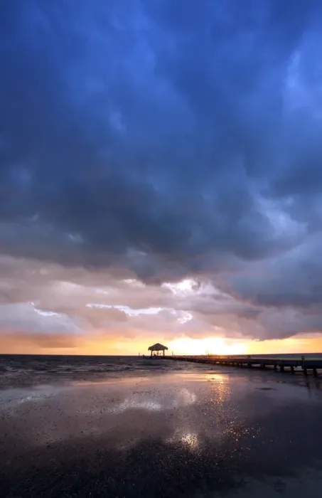 Framed Print : Central America, Belize, Lighthouse atoll, Long Caye, angry storm clouds at sunset Framed Print : Central America, Belize, Lighthouse atoll, Long Caye, angry storm clouds at sunset
