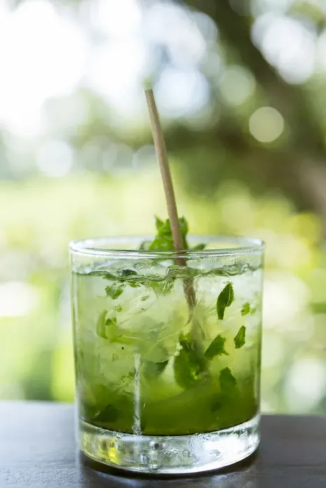 Framed Print : Central America, Costa Rica, a mojito at Playa Nicuesa Lodge