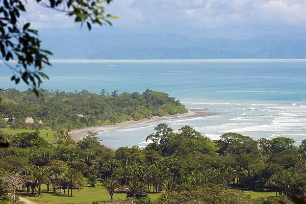 Central America, Costa Rica, Osa Peninsula, view of the Golfo Dulce fjord from the