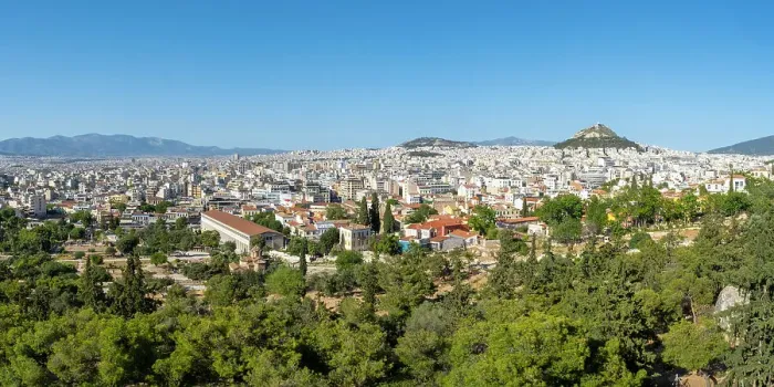 Framed Print : Central Athens from Areopagus Hill, Athens, Greece Framed Print : Central Athens from Areopagus Hill, Athens, Greece