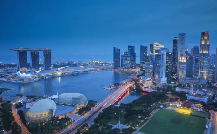 Framed Print : Central Business District & Marina Bay Sands Hotel, Singapore Framed Print : Central Business District & Marina Bay Sands Hotel, Singapore