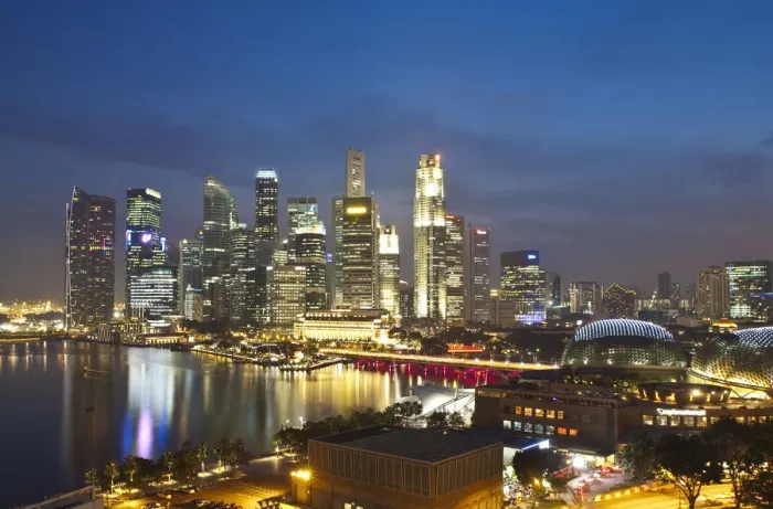 Framed Print : Central Business District, Singapore Framed Print : Central Business District, Singapore