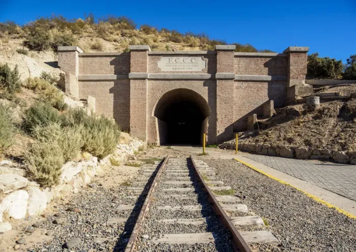 Framed Print : Central Chubut Railway Tunnel, Gaiman, The Welsh Settlement, Chubut Province, Patagonia