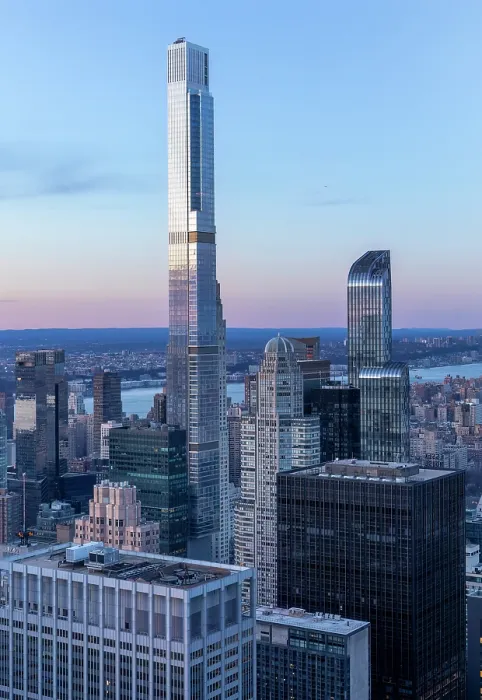 Framed Print : Central Park Tower at dusk from Top of the Rock (Rockefeller Centre), Manhattan, New York City, New York, USA Framed Print : Central Park Tower at dusk from Top of the Rock (Rockefeller Centre), Manhattan, New York City, New York, USA
