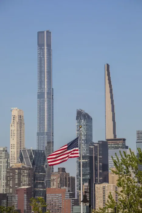 Framed Print : Central Park Tower & Midtown Manhattan from New Jersey, New York City, USA Framed Print : Central Park Tower & Midtown Manhattan from New Jersey, New York City, USA