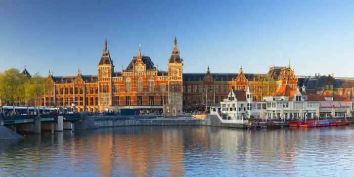Framed Print : Central Station, Amsterdam, Netherlands