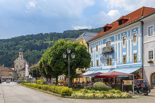 Centre of GmAond with Lower City Gate, Carinthia, Austria