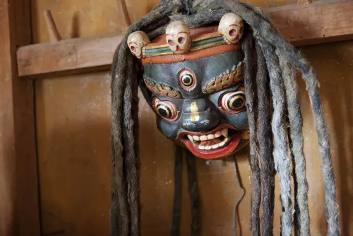 Framed Print : Ceremonial masks in Bhutan Framed Print : Ceremonial masks in Bhutan