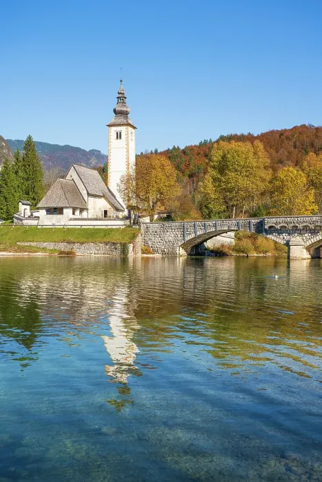 Framed Print : Cerkev Sv. Janeza Krstnika, Lake Bohinj, Slovenia Framed Print : Cerkev Sv. Janeza Krstnika, Lake Bohinj, Slovenia