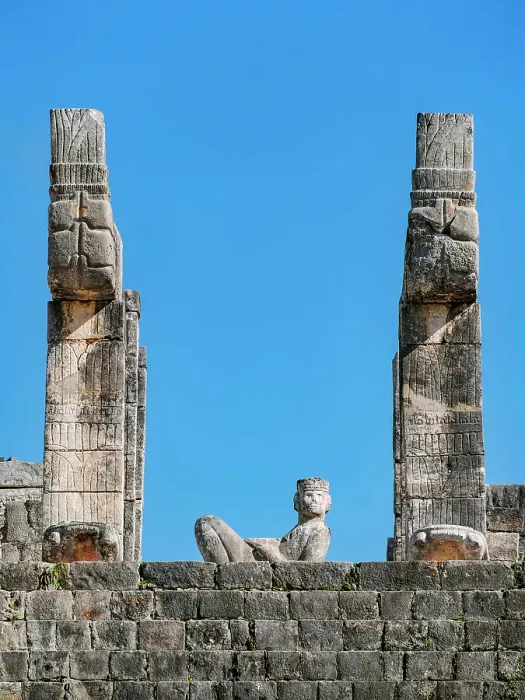 Framed Print : Chacmool Sculpture at the top of the Temple of the Warriors, Chichen Itza, Yucatan State, Mexico Framed Print : Chacmool Sculpture at the top of the Temple of the Warriors, Chichen Itza, Yucatan State, Mexico