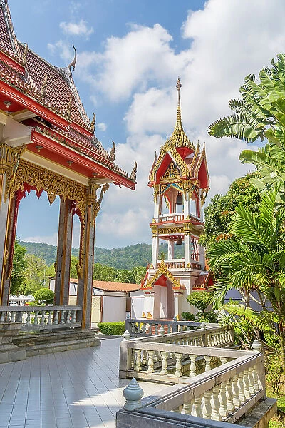 Chaithararam Temple also known as Wat Chalong, Chalong, Phuket, Thailand