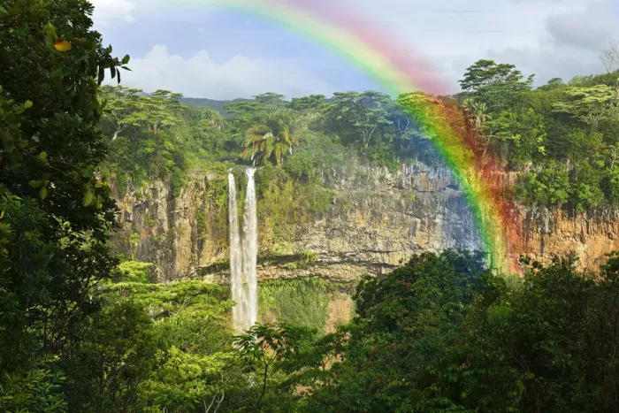 Framed Print : Chamarel Waterfall, Mauritius, Indian Ocean Framed Print : Chamarel Waterfall, Mauritius, Indian Ocean